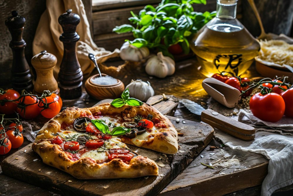 Pizza gastronomique italienne