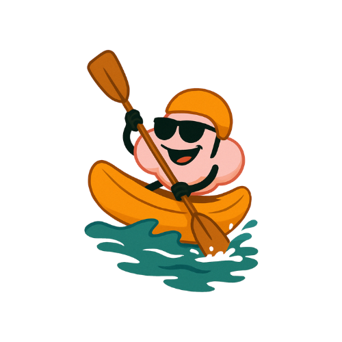 Nuage Nomade fait du kayak