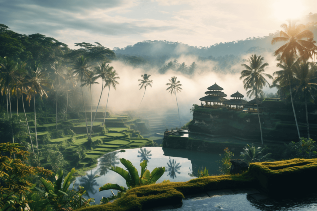 Paysage de Bali en Indonésie
