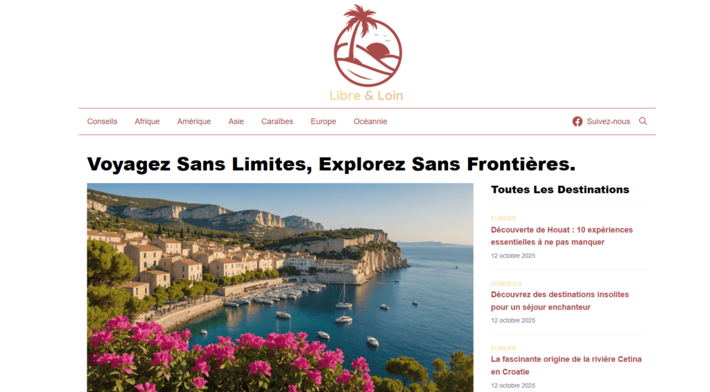 Page d'acceuil de Libreetloin