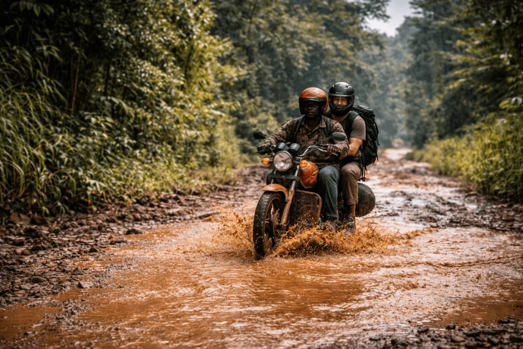 Moto taxi à lobila